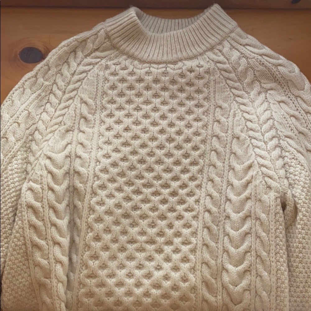 Cable knit sweater